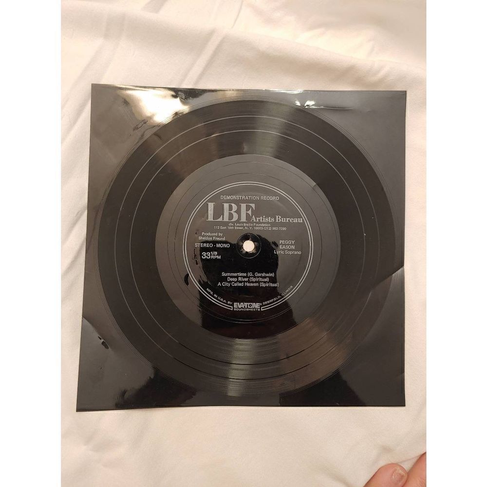 Peggy Eason Demo Record Evatone Sound Sheets LBF Artists Bureau